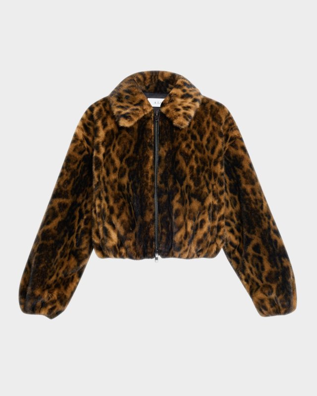 Esme Leopard Faux Fur Jacket